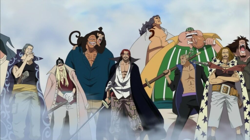 Red Haired Entry at Marineford as seen in One Piece Anime